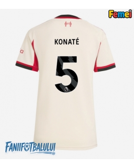 Liverpool Ibrahima Konate #5 Tricou Fotbal Replică 2025-26 Femei Deplasare